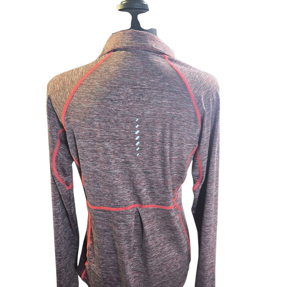 Women's Columbia Heathered Red Quarter-Zip Top Sz Medium - Picture 2 of 7